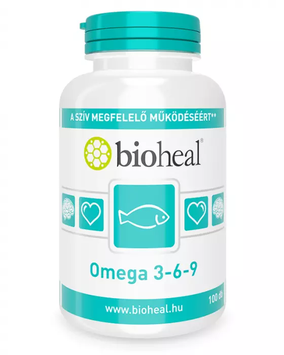 Bioheal Omega 3-6-9 lágyzselatin kapszula 100x Bioheal Omega 3-6-9 lágyzselatin kapszula 100x