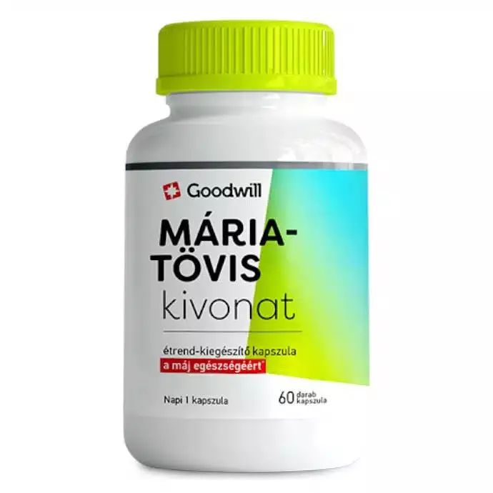 Goodwill Máriatövis kivonat étrendkieg. kapszula 60x Goodwill Máriatövis kivonat étrendkieg. kapszula 60x