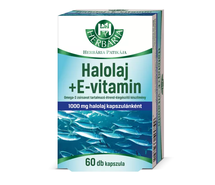 Herbária Halolaj+ E-vitamin+ Omega-3 kapszula 60x Herbária Halolaj+ E-vitamin+ Omega-3 kapszula 60x