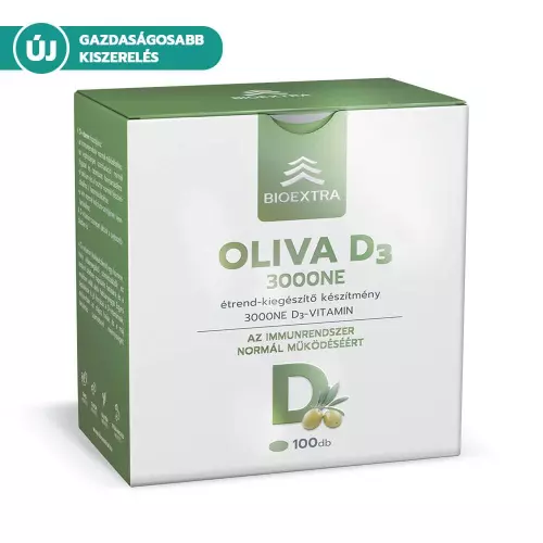 Bioextra Oliva D3 3000 NE étrendk. lágy kapszula 100x