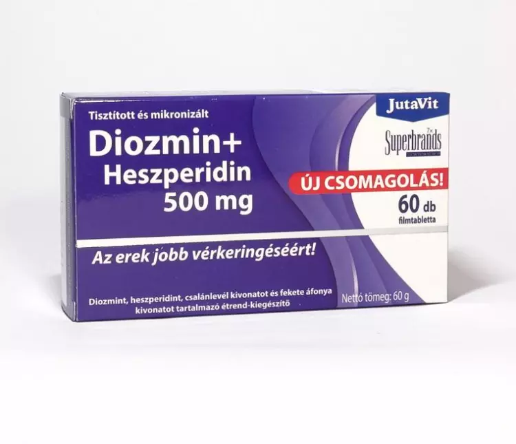 JutaVit Diozmin+ Heszperidin 500 mg tabletta 60x JutaVit Diozmin+ Heszperidin 500 mg tabletta 60x