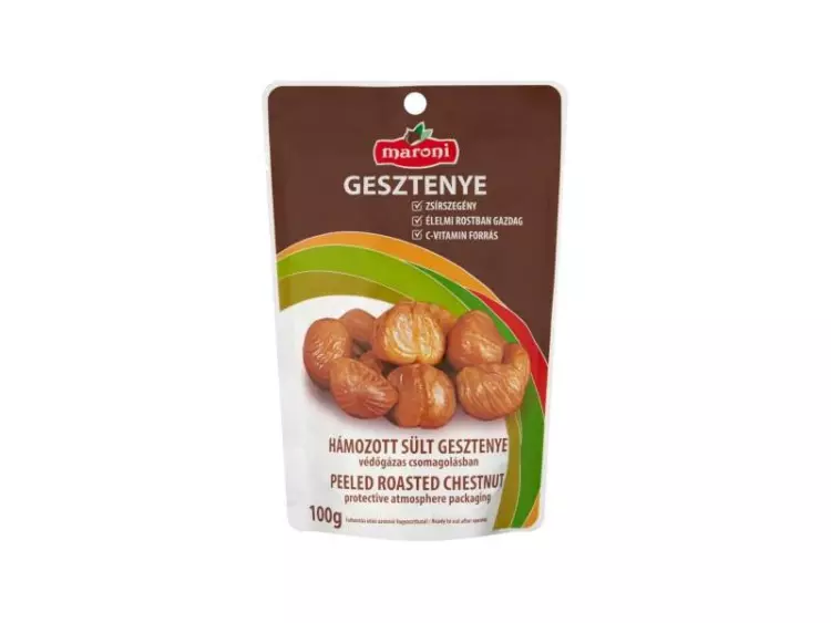 Maroni gesztenye hámozott egész sült 100g Maroni gesztenye hámozott egész sült 100g