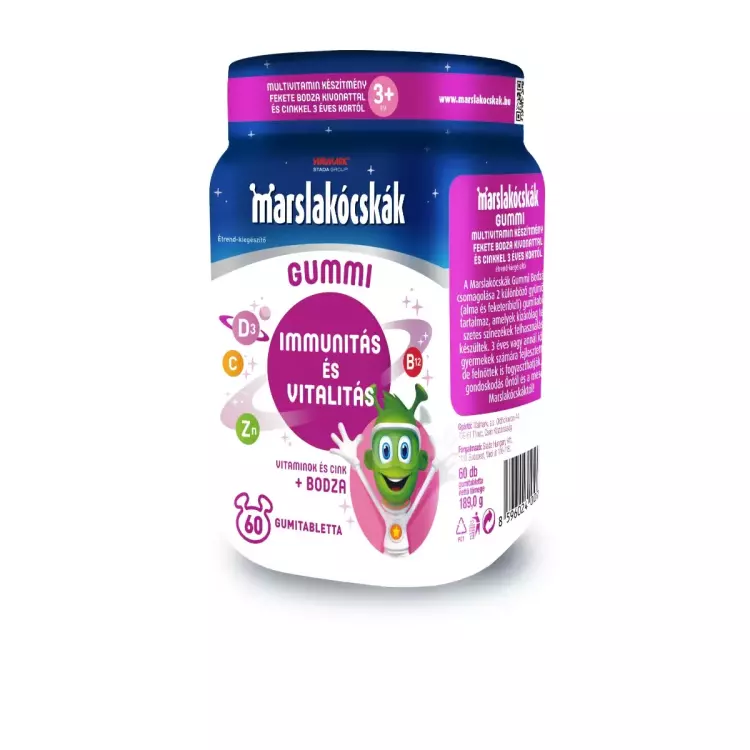 Marslakócskák Gummi Bodza gumitabletta 60x Marslakócskák Gummi Bodza gumitabletta 60x