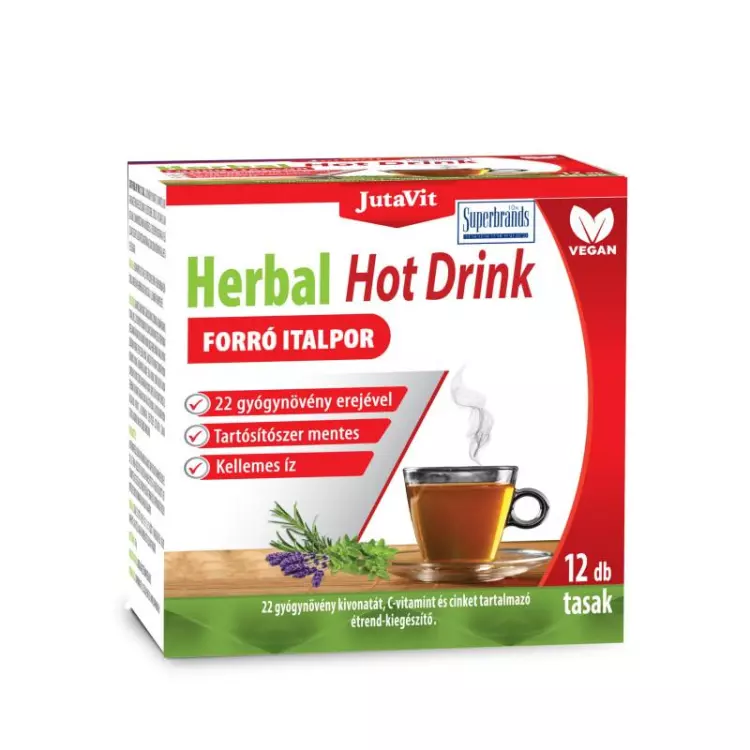 JutaVit Herbal Hot Drink por felnőtteknek citrus 12x JutaVit Herbal Hot Drink por felnőtteknek citrus 12x