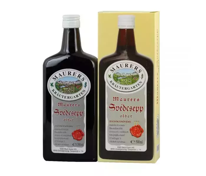 Maurers Svédcsepp belsőleges és külsőleges oldat 500ml Maurers Svédcsepp belsőleges és külsőleges oldat 500ml