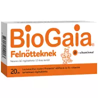 BioGaia ProTectis Felnőtteknek+ D-vitamin rágótbl. 20x