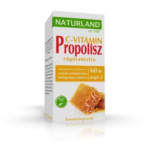 Naturland Propolisz+ C-vitamin szopogató tabl. 60x
