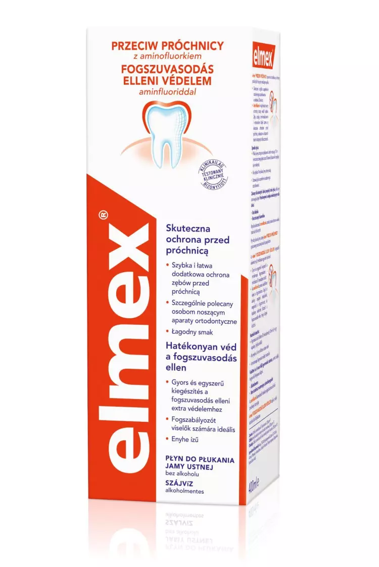 Elmex szájvíz fogszuvasodás ellen 400ml Elmex szájvíz fogszuvasodás ellen 400ml