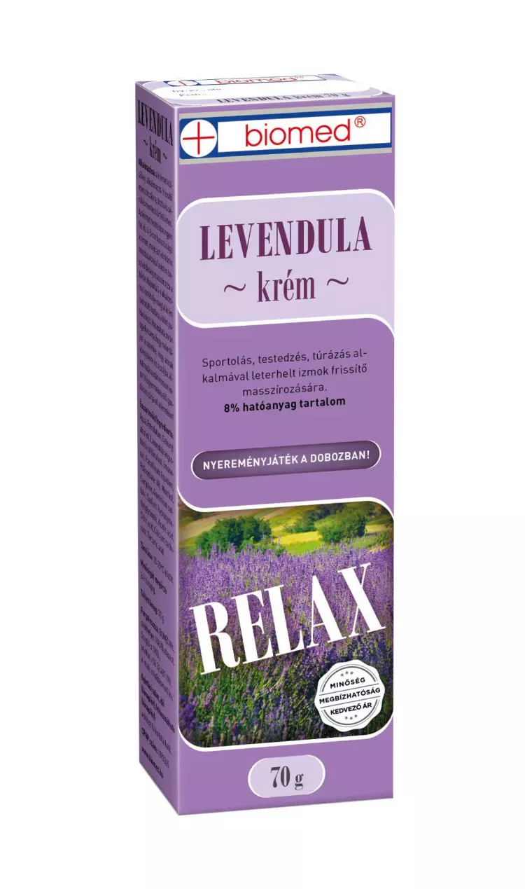 Biomed Francia levendula krém 70g Biomed Francia levendula krém 70g