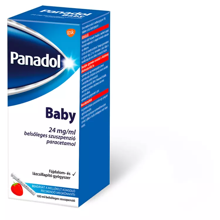 Panadol Baby 24 mg/ml belsőleges szuszpenzió 100ml Panadol Baby 24 mg/ml belsőleges szuszpenzió 100ml