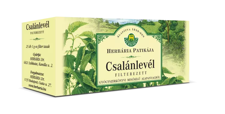 HERBÁRIA Csalánlevél filteres 25x1g HERBÁRIA Csalánlevél filteres 25x1g