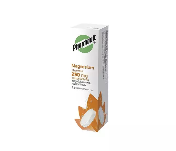 Magnesium Pharmavit 250 mg pezsgőtabletta 20x Magnesium Pharmavit 250 mg pezsgőtabletta 20x