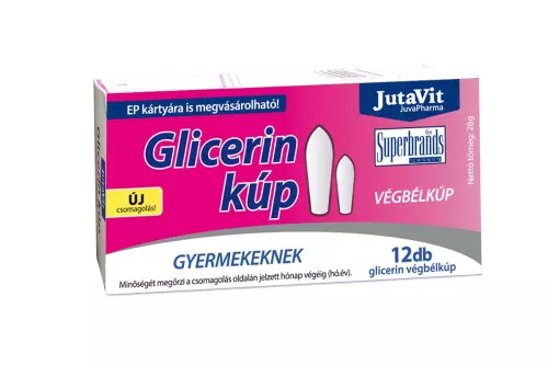 JutaVit glicerin végbélkúp gyermekeknek 12x