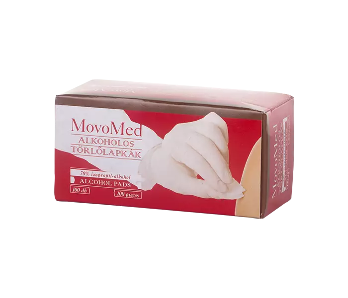 MovoMed Alcohol Pads törlőlap 100x MovoMed Alcohol Pads törlőlap 100x