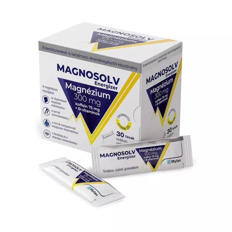 Magnosolv Energizer 300 mg granulátum citrom ízű 30x Magnosolv Energizer 300 mg granulátum citrom ízű 30x