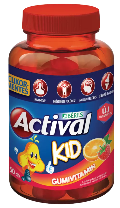 Actival Kid gumivitamin cukormentes 50x
