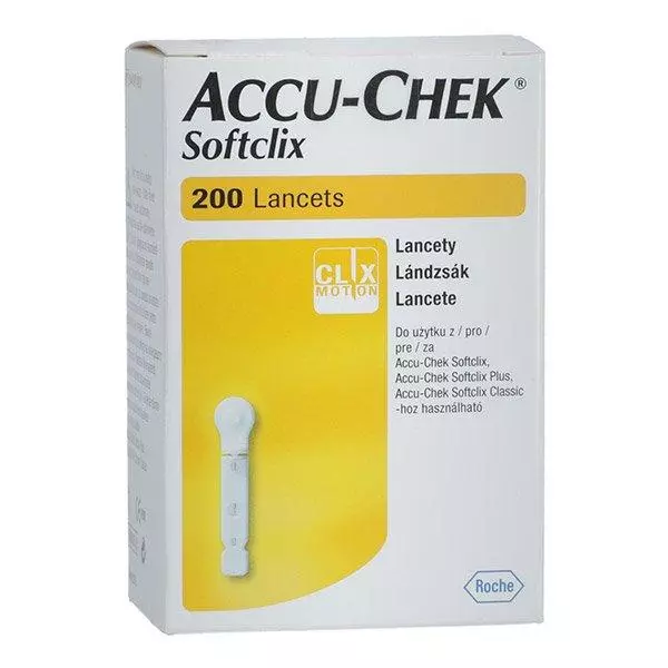 AccuChek Softclix vérvételi lándzsa 200x AccuChek Softclix vérvételi lándzsa 200x