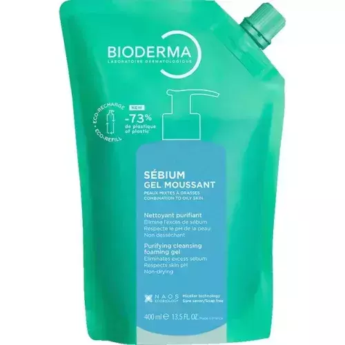Bioderma Sébium Moussant tisztító habzó gél ut. 400ml