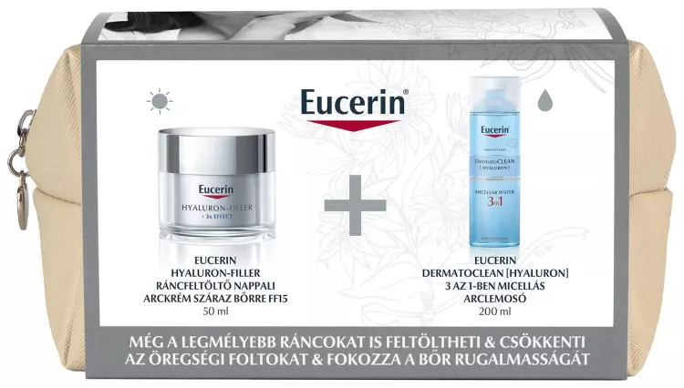 Eucerin Hyaluron-Filler Nappali Ajándékcsomag Száraz Bőrre 200+50 Ml Eucerin Hyaluron-Filler Nappali Ajándékcsomag Száraz Bőrre 200+50 Ml