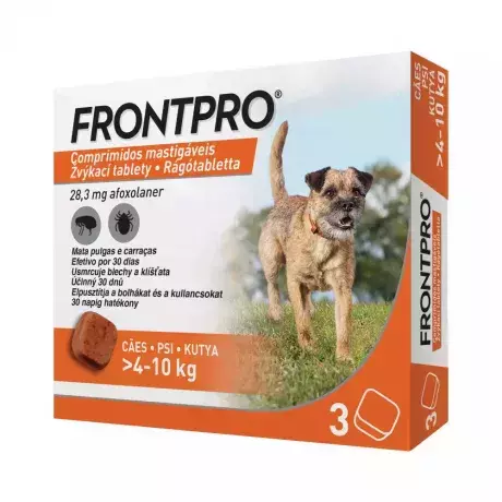 Frontpro 28,3 mg rágótabl. (4-10 kg) kutya A.U.V. 3x Frontpro 28,3 mg rágótabl. (4-10 kg) kutya A.U.V. 3x