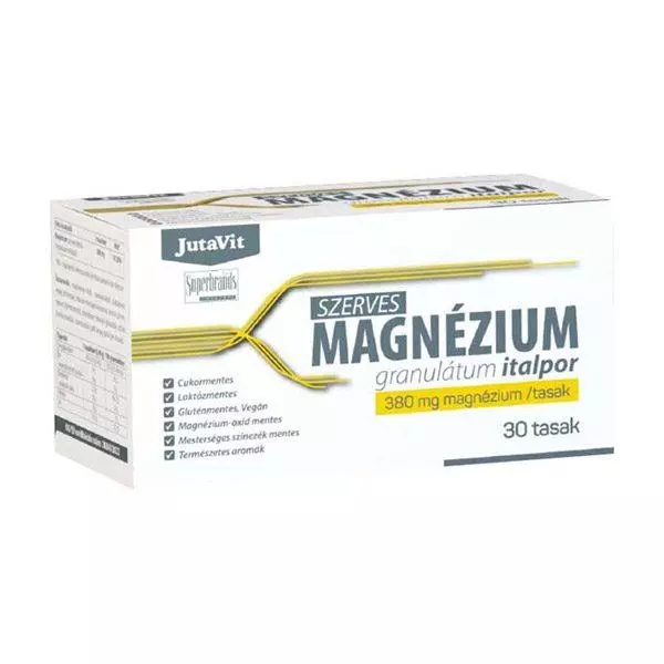 JutaVit Szerves Magnézium 380 mg gran. italpor 30x JutaVit Szerves Magnézium 380 mg gran. italpor 30x