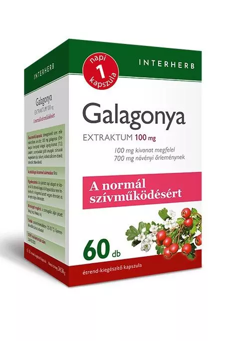Interherb Napi1 Galagonya Extraktum kapszula 60x Interherb Napi1 Galagonya Extraktum kapszula 60x